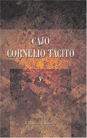 Cover of: Cajo Cornelio Tacito by P. Cornelius Tacitus