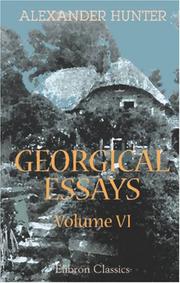 Cover of: Georgical essays: Volume 6