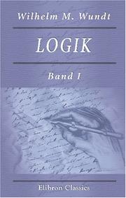 Cover of: Logik by Wilhelm Max Wundt
