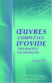 Cover of: Œuvres complètes d'Ovide, traduites en français by Ovid