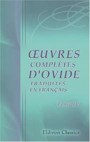 Cover of: Œuvres complètes d'Ovide, traduites en français by Ovid