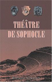 Cover of: Théâtre de Sophocle by Sophocles