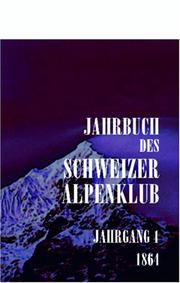 Cover of: Jahrbuch des Schweizer Alpenclub by Unknown