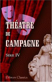Cover of: Théatre de campagne by Unknown