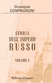Cover of: Storia dell\' Impero Russo: Tomo 1