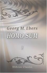 Cover of: Homo Sum by Georg Ebers