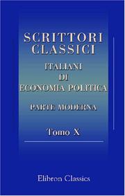 Cover of: Scrittori classici italiani di economia politica by Unknown