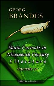 Cover of: Main Currents in Nineteenth Century Literature: Volume 6: Young Germany