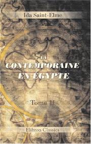 La contemporaine en Égypte by Ida Saint-Elme