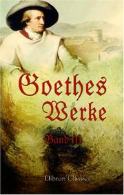 Cover of: Goethes Werke by Johann Wolfgang von Goethe