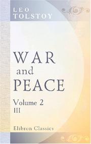 Cover of: War and Peace by Lev Nikolaevič Tolstoy