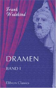 Cover of: Dramen: Band I
