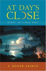 Cover of: At Day's Close by A. Roger Ekirch