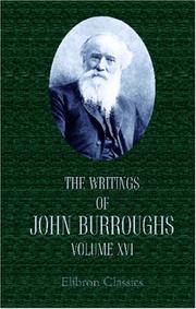 Cover of: The Writings of John Burroughs: Volume 16. Time and Change