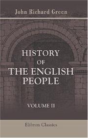 Cover of: History of the English people