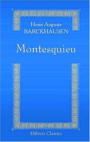 Montesquieu by Henri Auguste Barckhausen