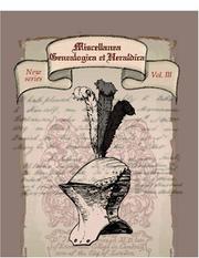 Cover of: Miscellanea Genealogica et Heraldica | Author unknown