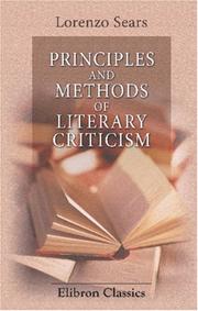 Cover of: Principles and Methods of Literary Criticism by Lorenzo Sears