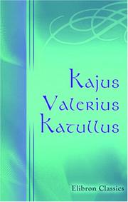 Cover of: Kajus Valerius Katullus by Gaius Valerius Catullus