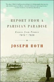 Cover of: Report from a Parisian Paradise: Essays from France, 1925-1939