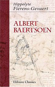 Cover of: Albert Baertsoen