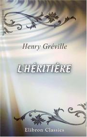 Cover of: L\'héritière