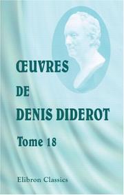 Cover of: uvres de Denis Diderot by Denis Diderot