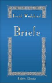 Cover of: Briefe
