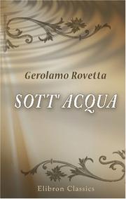 Cover of: Sott\' acqua: Racconto