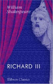 Cover of: Richard III | William Shakespeare