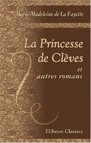 Cover of: La Princesse de Clèves et autres romans