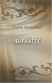 Cover of: Aufsätze