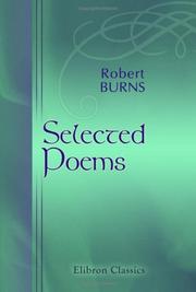Cover of: Selected Poems by Robert Burns