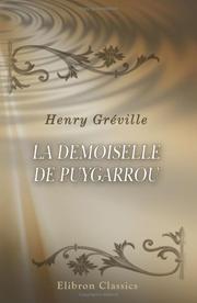 Cover of: La demoiselle de Puygarrou by Henry Gréville