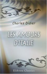 Cover of: Les amours d\'Italie