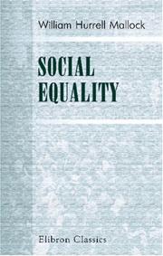 Cover of: Social Equality: A short study in a missing science