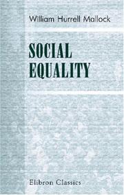 Cover of: Social Equality by W. H. Mallock