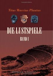 Cover of: Die Lustspiele: Band I