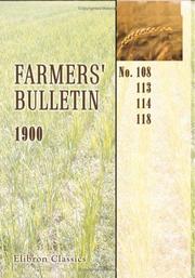 Cover of: Farmers\' Bulletin, 1900 by 