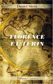 Cover of: Florence et Turin