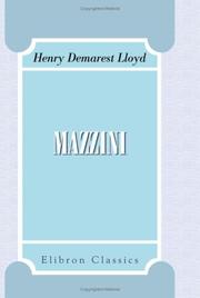 Cover of: Mazzini: And Other Essays