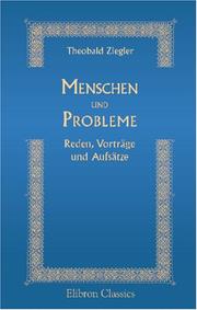Cover of: Menschen und Probleme