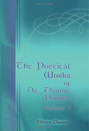 Poems by Thomas Parnell