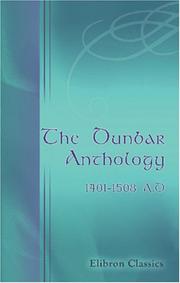 Cover of: The Dunbar Anthology by 