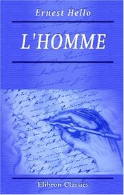 L' homme by Ernest Hello