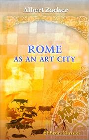 Rome as an Art City by Albert Zacher