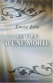 Cover of: Le Vu d\'une morte by Émile Zola