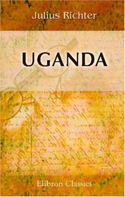 Cover of: Uganda by Julius Richter