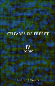 Cover of: uvres de Fréret by Nicolas Fréret, Nicolas Fréret