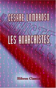 Cover of: Les anarchistes